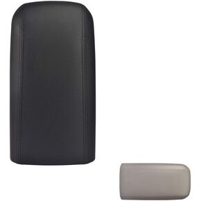 طقم غطاء مسند ذراع لوحدة التحكم المركزية مع مصدات مزلاج متوافق مع Chevy Trailblazer GMC Envoy، Buick Rainer Isuzu Ascender SAAB Oldsmobile Bravada 25998847 25998844 25998838 رمادي in Kuwait