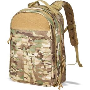 vAv YAKEDA Military Tactical Backpack for Men Army 3 Day Assault Pack 35L Large Molle Hiking Backpack (Tan)
