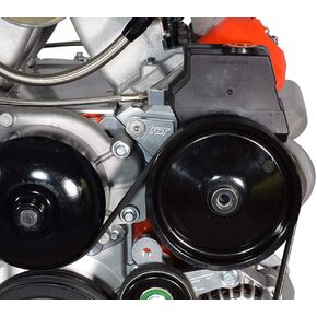 ICT Billet LS1 Camaro Turbo Power Steering Pump Bracket kit for turbo headers Compatible with 1998 to 2002 LS1 Camaro Power Steering Pump & Pulley Designed & Manufactured in the USA 551581-2