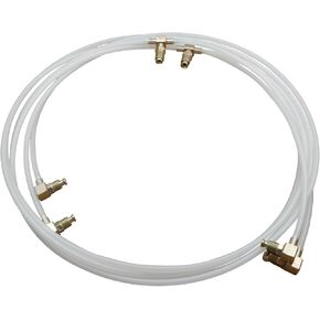 2 Pack Convertible Power Top Hydraulic Fluid Hose Lines & Fittings Plastic Hoses Compatible With 1996-2006 Chrysler Sebring Convertible Top Hose Set