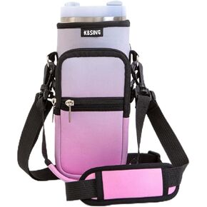 حقيبة حمل مع حزام جيب للهاتف لكوب ستانلي 40/30 أونصة، حقيبة حامل لزجاجة المياه ذات أكمام طويلة لكوب ستانلي وكوب ستانلي عصري بسيط 40 أونصة (40 أونصة، ST40-06) in Kuwait