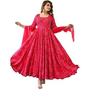 Beautiful Cotton Print Kurti Pant Suit for Girls & Women Festive Party Office Wear Salwar Kameez (as1, Numeric, Numeric_38, Numeric_44, Regular, Regular, Medium(38)) Multi