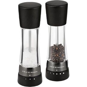 COLE & MASON Derwent Pepper Grinder - Stainless Steel Mill Includes Gourmet Precision Mechanism and Premium Peppercorns