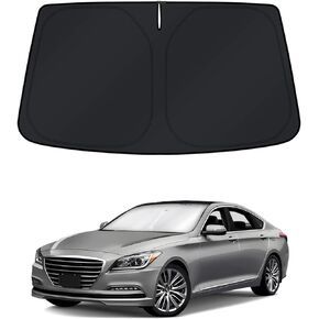 KUST Windshield Sun Shade for Hyundai Genesis 2015 2016 Window Shade Sun Visor Cover Foldable Blocks UV Rays Keep Your Car Cooler