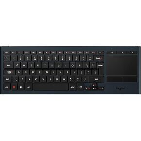 Logitech K830 Illuminated Living-Room Keyboard with Built-in Touchpad – Easy-access Media Keys and Shortcut Keys for Windows or Android