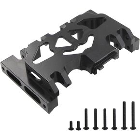 Metal RC Gearbox Mount RC Car Chassis Skid Plate Upgrade Parts Compatible with Traxxas TRX-4 Defender Bronco Blazer G500 1/10 RC Crawler Car