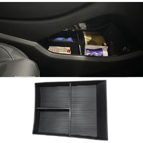 Yumzeco متوافق مع منظم وحدة التحكم المركزية السفلية 2021 2022 2023 Hyundai Santa Fe، صندوق تخزين صينية وحدة التحكم المركزية السفلية Santa Fe لملحقات Santa Fe 2021 2022 2023 (مادة TPE)