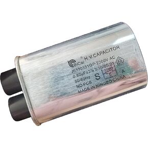 Meter Star High Voltage Capacitor 0.82 uF MFD 2300v for Commercial Microwave Ovens A63903310GP J6390331GP