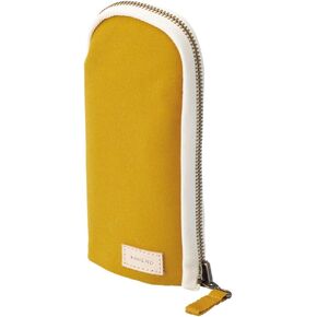 HINEMO Yellow Unisex Soft Pouch Pen Case with Zipper