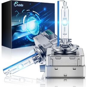 Erato D1S Xenon HID Headlight Bulbs 35W Metal Stents Base Replacement Headlight Lamps 6000K Diamond White, Pack of 2
