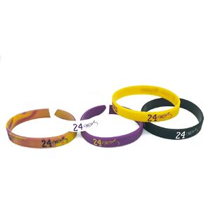 Basketball Silicone Wristbands for Men and Women, Number 23, Number 24 Basketball player Bracelet Multiple Sports Wristbands for Basketball lover