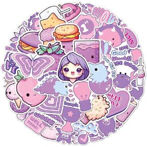 Pack 50 Pcs Easter Egg Stickers for Water Bottles Waterproof Laptop Luggage Computer Scrapbooking Teens Adults Girls Kids Cute Funny Aesthetic Sticker Packs Small Vinyl Decals