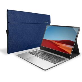 Honeymoon Protective Case Cover for HP Envy X360 15-EDxxx/15-EExxx/15-EWxxx/15-EYxxx/15-EPxxx/15-ESxxx/15-EUxxx 15.6 Inch Series, PU Leather Folio Hard Shell Case Cover,S034-15-Black