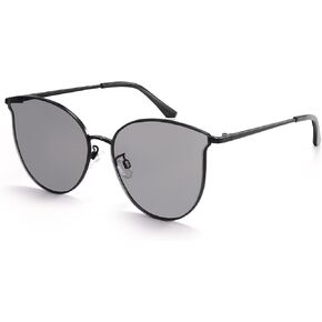 Dollger Classic Cat Eye Round Sunglasses Womens Men, Trendy Sunglasses for Women, UV400 Metal Frame Retro Vintage Sunnies