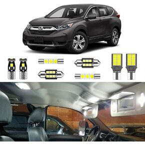 11PCS Super Bright White LED Interior Light Kit Package for Honda CR-V HR-V 2013 2014 2015 2016 2017 2018 2019 2020 2021 + License Plate Lights and Install Tool