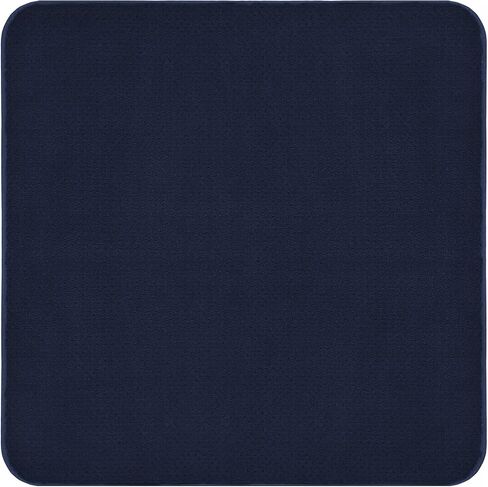 House, Home and More Skid-Resistant Carpet Indoor Area Rug Floor Mat - Navy Blue - 2 Feet X 3 Feet in Saudi Arabia