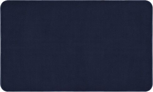 House, Home and More Skid-Resistant Carpet Indoor Area Rug Floor Mat - Navy Blue - 2 Feet X 3 Feet in Saudi Arabia