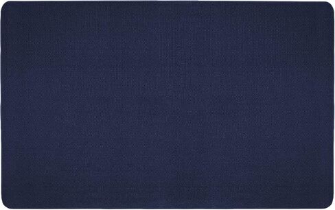 House, Home and More Skid-Resistant Carpet Indoor Area Rug Floor Mat - Navy Blue - 2 Feet X 3 Feet in Saudi Arabia