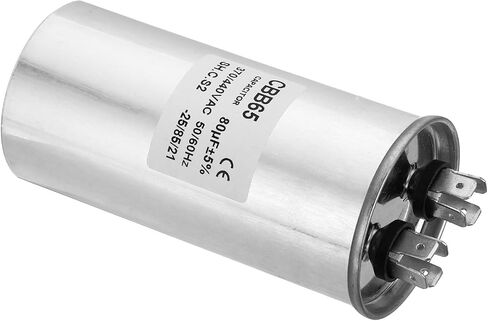 PATIKIL 15 فائق التوهج 15MDF 370/440VAC مكثف بدء تشغيل المروحة، CBB65 مكثف تشغيل دائري لمكيف الهواء مكثف مضخة حرارية باردة مستقيم in Kuwait