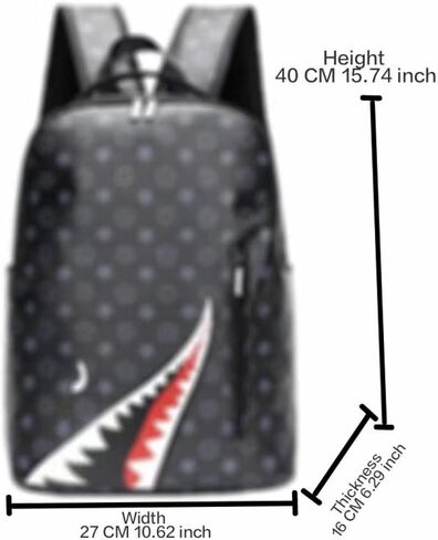 Large capacity PU leather backpack, leisure travel bag, student laptop backpack (black3), HDK-957 in Saudi Arabia
