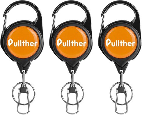 Retractable Keychain,Fly Fishing Accessories,Fishing Lanyard with 360 Degree Rotation Buckle,Badge Reel,for Fly Fishing Vest,Badge Holders Retractable in Saudi Arabia