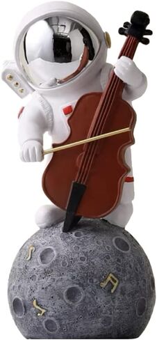 Paimuni Figurine Home Decor Resin Astronaut Statue Collectible Spaceman Sculpture Decorative Music Ornament for Desktop Bookshelf Office Living Room in Saudi Arabia