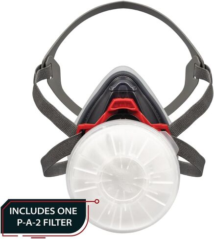 Parcil Distribution T-90 Half Face, Adjustable, Lightweight, Comfortable Respirator Mask with Multi Purpose Protection with Quick Release Filter for All Day Wear in Saudi Arabia