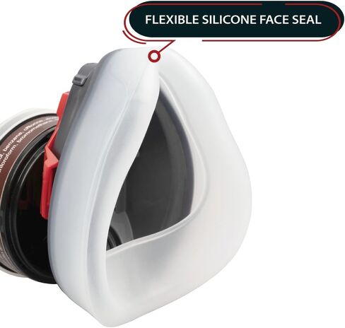 Parcil Distribution T-90 Half Face, Adjustable, Lightweight, Comfortable Respirator Mask with Multi Purpose Protection with Quick Release Filter for All Day Wear in Saudi Arabia