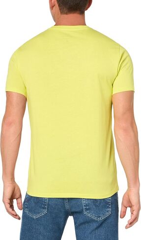 A｜X ARMANI EXCHANGE Men's Regular Fit Cotton Sound Wave Printed Logo Tee in Saudi Arabia