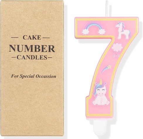 Birthday Candles, Birthday Decorations Girl, Pink Birthday Candles Number 0 Candle for Cake, Cake Toppers Pony Birthday Party Favors Anniversary Celebration Supplies in Saudi Arabia