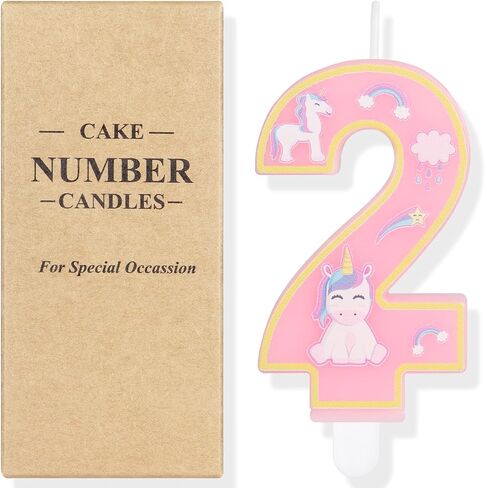 Birthday Candles, Birthday Decorations Girl, Pink Birthday Candles Number 0 Candle for Cake, Cake Toppers Pony Birthday Party Favors Anniversary Celebration Supplies in Saudi Arabia