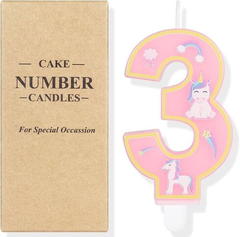 Birthday Candles, Birthday Decorations Girl, Pink Birthday Candles Number 0 Candle for Cake, Cake Toppers Pony Birthday Party Favors Anniversary Celebration Supplies in Saudi Arabia