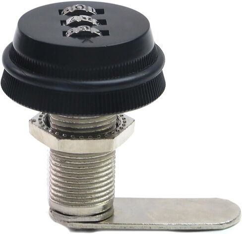 Oedema 3 PACK Combination Cam Lock 1-1/8" Combination Cabinet Lock Black Cabinet Locks with Combination for 0.59"-0.9" Panel Thickness Cabinet Deposit Box Mailbox, Home & Office in Saudi Arabia