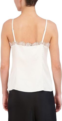 BCBGMAXAZRIA Women's V Neck Sleeveless Pullover Satin Cami Top in Saudi Arabia