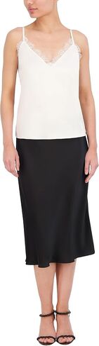 BCBGMAXAZRIA Women's V Neck Sleeveless Pullover Satin Cami Top in Saudi Arabia