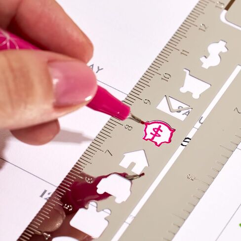 Erin Condren Bookmark Stencil (Gold Meal Planning) in Saudi Arabia