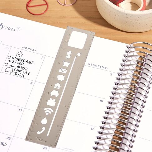 Erin Condren Bookmark Stencil (Gold Meal Planning) in Saudi Arabia