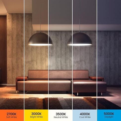 لمبة إضاءة LED A19 كهربائية من Feit، ما يعادل 100 وات، غير قابلة للتعتيم، 5CCT، قاعدة متوسطة E26، 90 CRI، 1500 لومن، لمبة إضاءة قياسية مع مفتاح تشغيل لمبة، عمر 13 عامًا، OM100/5CCT/15KLED/2، عبوتان in Kuwait