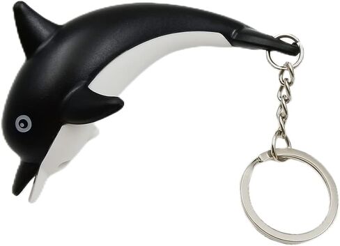 dolphin Keychain 3D Key Ring LED Light Key chain Cute dolphin Children Resounding Gift in Saudi Arabia