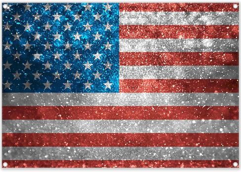 ZTHMOE 7x5ft 4th of July Independence Day Photography Backdrop American USA Flag (Not Glitter) Background Patriotic Veterans Party Decoration Banner Photo Booth in Saudi Arabia