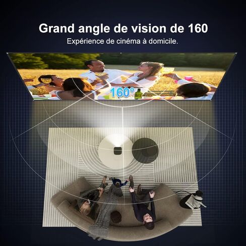 WEWATCH Light Rejecting Projector Screen, 120 inch Optical Layer Material Silver Gray Projection Movies Screen 16:9 HD Foldable Anti-Crease Portable for Home Theater Outdoor Indoor in Kuwait