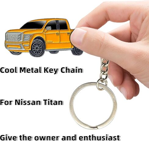 for Nissan Titan Keychain, Metal Flat Model Key Pendant, Decorative Accessory for Car Key or Key Fob Cover in Saudi Arabia