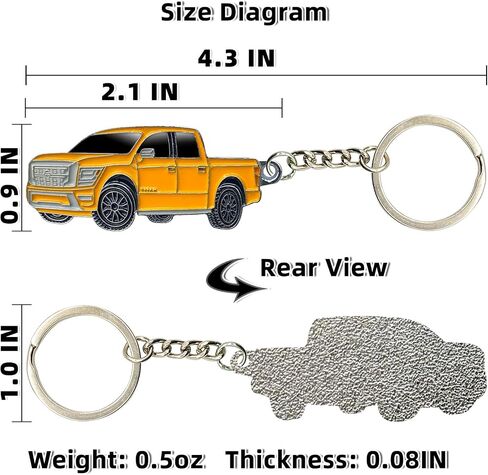 for Nissan Titan Keychain, Metal Flat Model Key Pendant, Decorative Accessory for Car Key or Key Fob Cover in Saudi Arabia