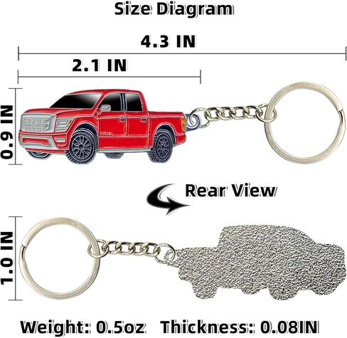 for Nissan Titan Keychain, Metal Flat Model Key Pendant, Decorative Accessory for Car Key or Key Fob Cover in Saudi Arabia
