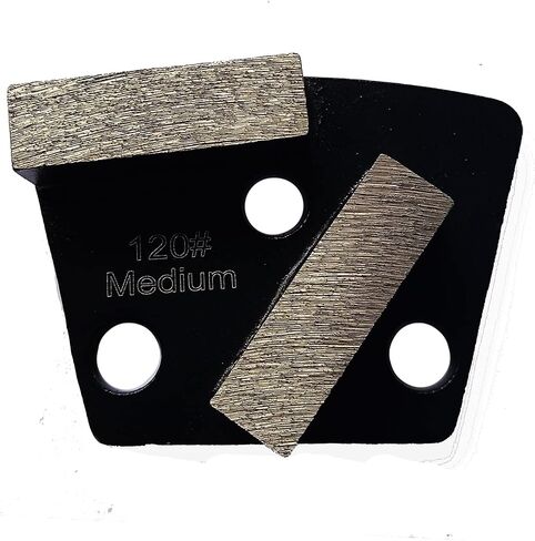 3 Pcs Trapezoid Genenal Sintering Diamond Grinding Disc Block for Concrete Epoxy Floor Grinding Machine (60#) in Kuwait