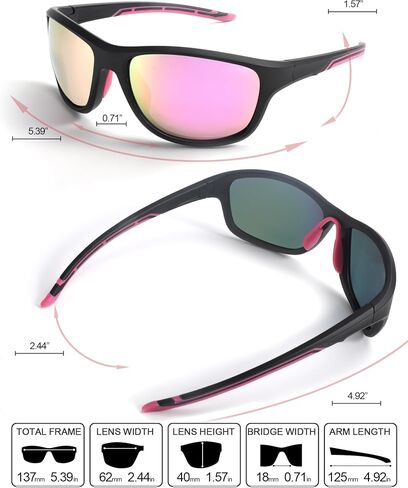 Women Polarized Sports Sunglasses Designer Wrap Style IF8150 in Saudi Arabia