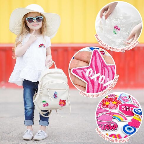 16 PCS Embroidered Applique Iron on Patches Sew on Applique Pink Cherry Embroidered Patch DIY Craft Accessories for Dress Jackets Jeans Backpacks Hats Clothing Decoration, Cherry in Saudi Arabia