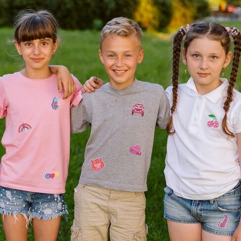 16 PCS Embroidered Applique Iron on Patches Sew on Applique Pink Cherry Embroidered Patch DIY Craft Accessories for Dress Jackets Jeans Backpacks Hats Clothing Decoration, Cherry in Saudi Arabia