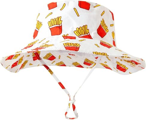 Summer Bucket Hat for Boys Girls Hawaiian Fruit Printed Fisherman Hat Unisex Baby Travel Beach Sun Cap in Saudi Arabia