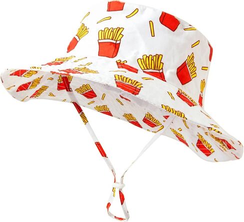 Summer Bucket Hat for Boys Girls Hawaiian Fruit Printed Fisherman Hat Unisex Baby Travel Beach Sun Cap in Saudi Arabia